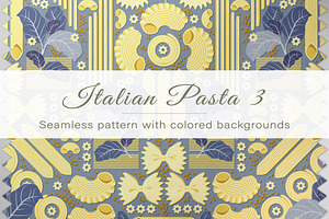 Seamless Pattern Of Italian Pasta 3