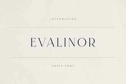 Evalinor – A Modern Serif Font
