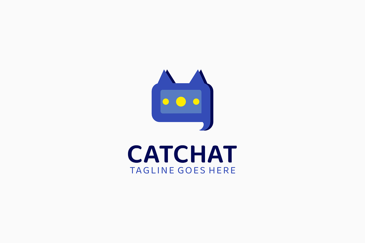 Cat Chat Simple Logo, a Branding & Logo Template by Artnivora.Std