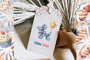 4th of July Watercolor Clipart, an Education Illustration by BigCakeBee (Thumbnail 4 of 4)