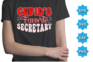 Cupid's Favorite Secretary SVG Shirt