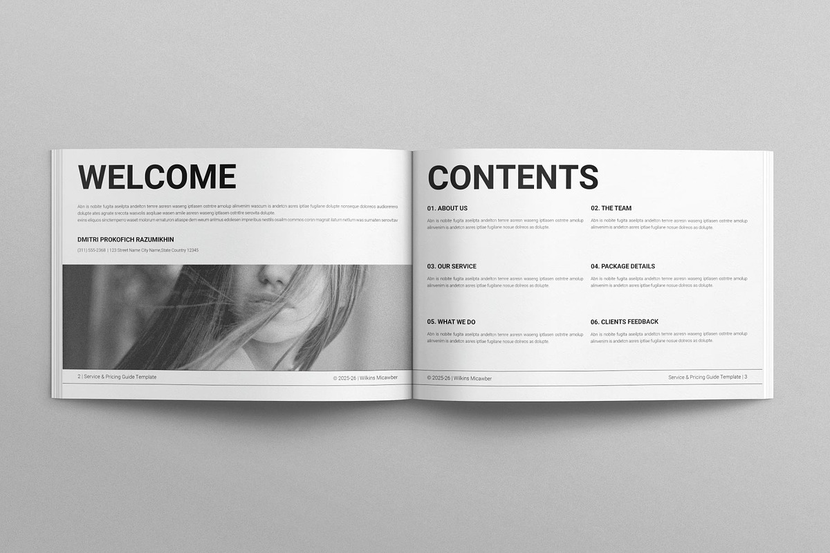 Service & Pricing Guide Landscape, a Brochure Template by E-Type (Photo 2 of 7)