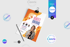 Women Conference flyer, a Flyer Template by Aam360