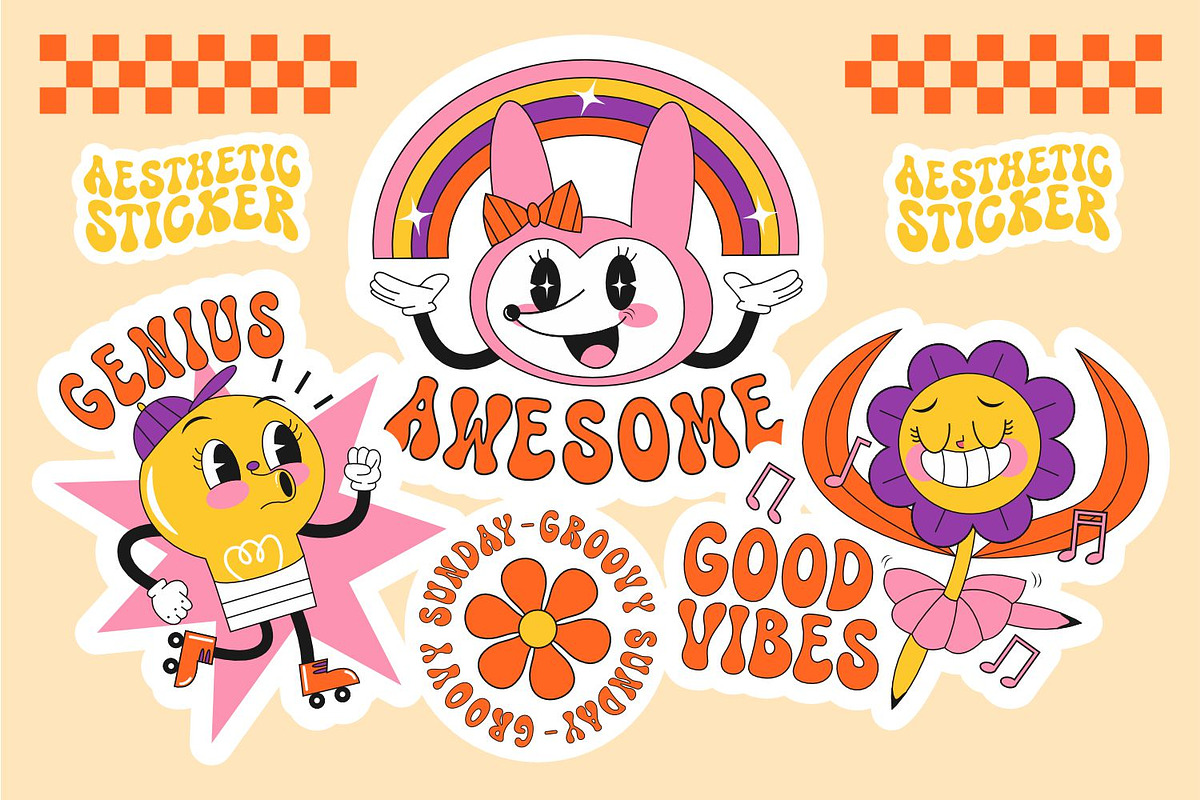Groovy Sunday - Retro Font, a Sans Serif Font by Keithzo (Photo 4 of 8)