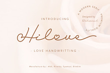 Hilove Script Love Font