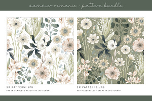 SUMMER ROMANCE DIGITAL PAPER DH