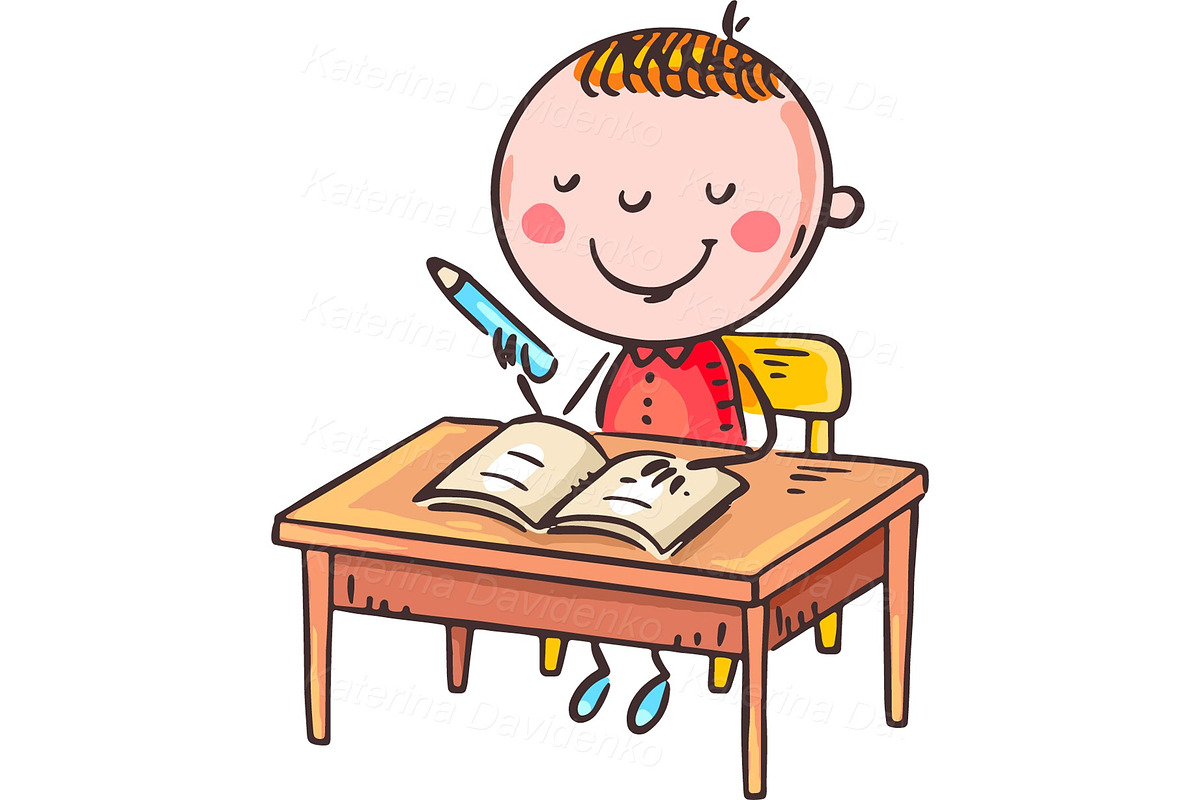 School Kids Clipart Set, an Education Illustration by Bubert Art (Photo 9 of 9)