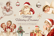 Vintage Holiday Dreams, an Object Illustration by JulsIst (Thumbnail 1 of 10)