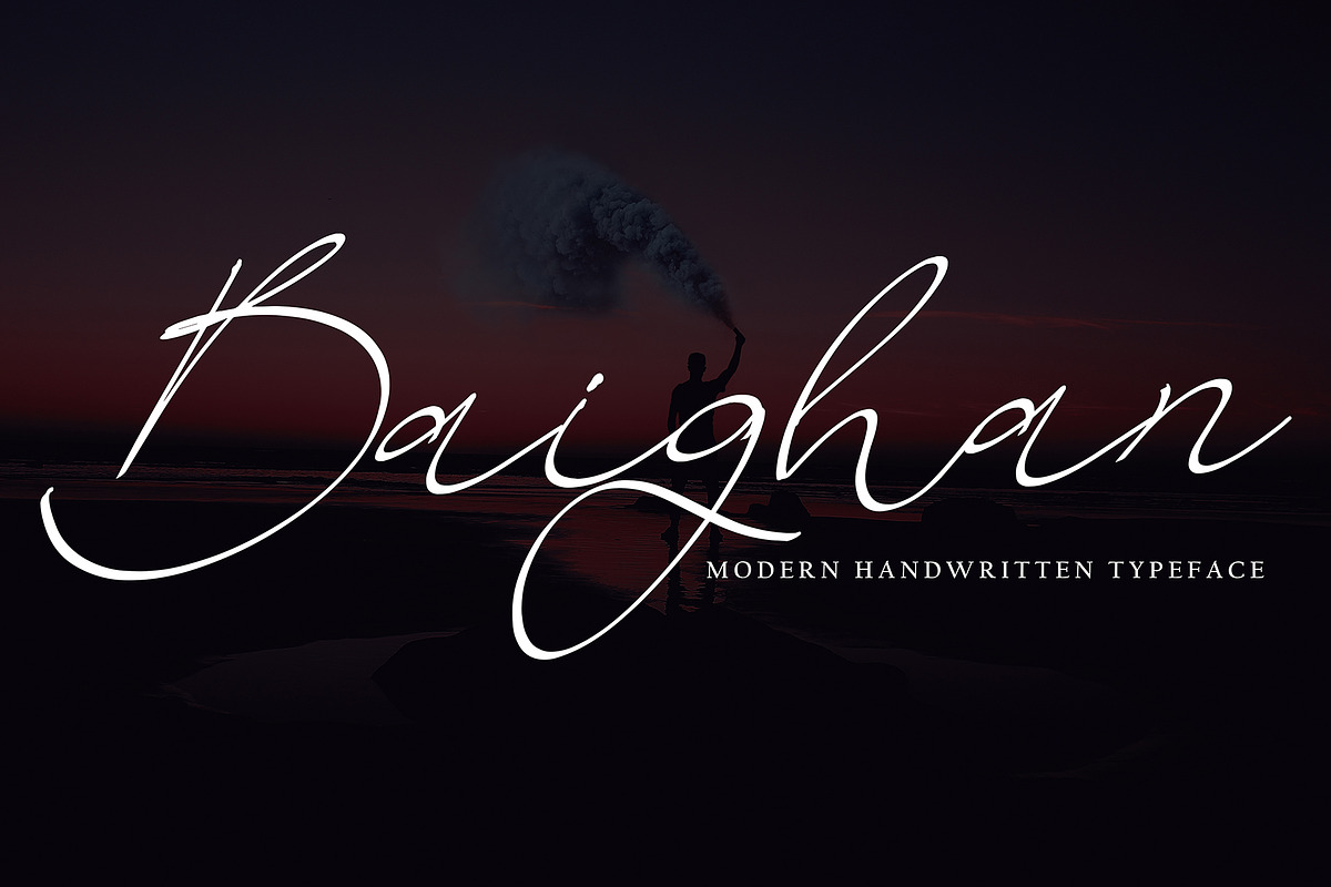 Baighan, a Handwritten Font by pineungtype (Photo 1 of 6)