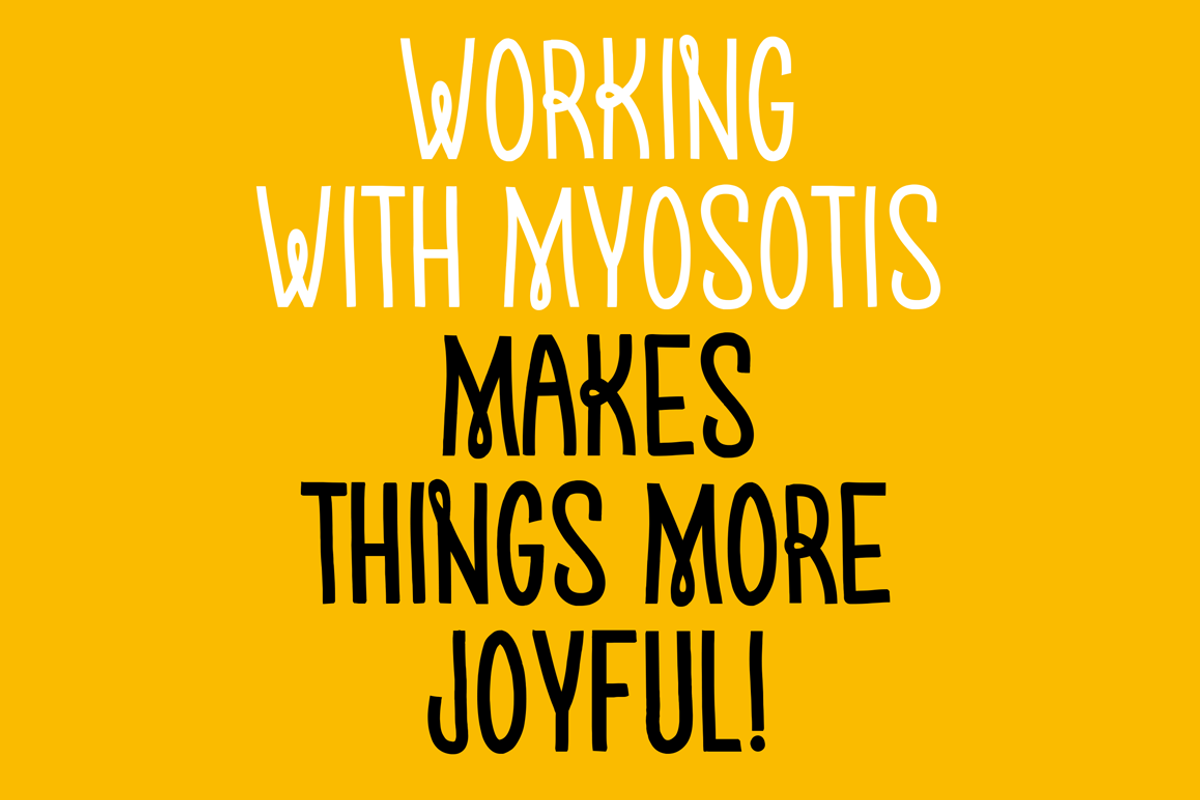 Myosotis, a Handwritten Font by La Boite Graphique (Photo 2 of 4)