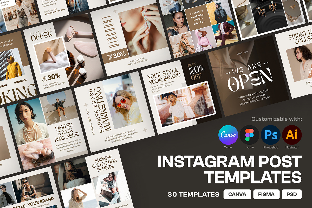 Instagram Post Template Social Media, a Social Media Template by Miyaji75 (Photo 1 of 10)
