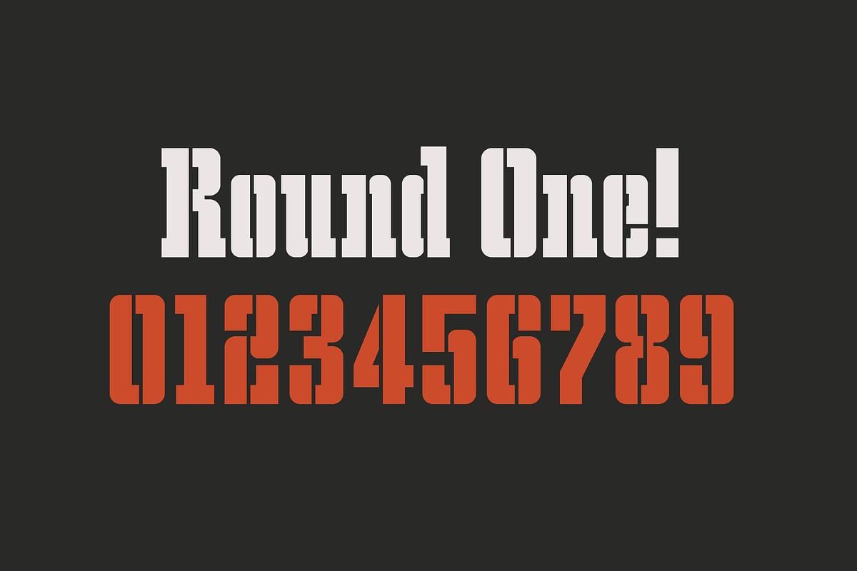 Atletico - Stencil font, a Slab Serif Font by SelfBuild Type (Photo 3 of 11)