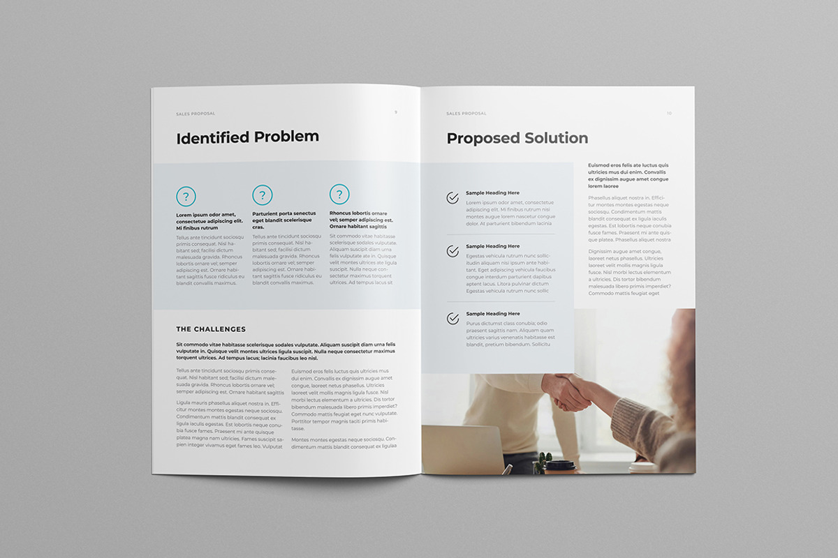 Sales Proposal Template | Word, a Brochure Template by HiveArts (Photo 5 of 9)