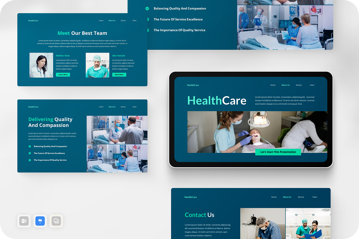 Medical & Healthcare Keynote, a Presentation Template by Annora Studio (Photo 1 of 5)