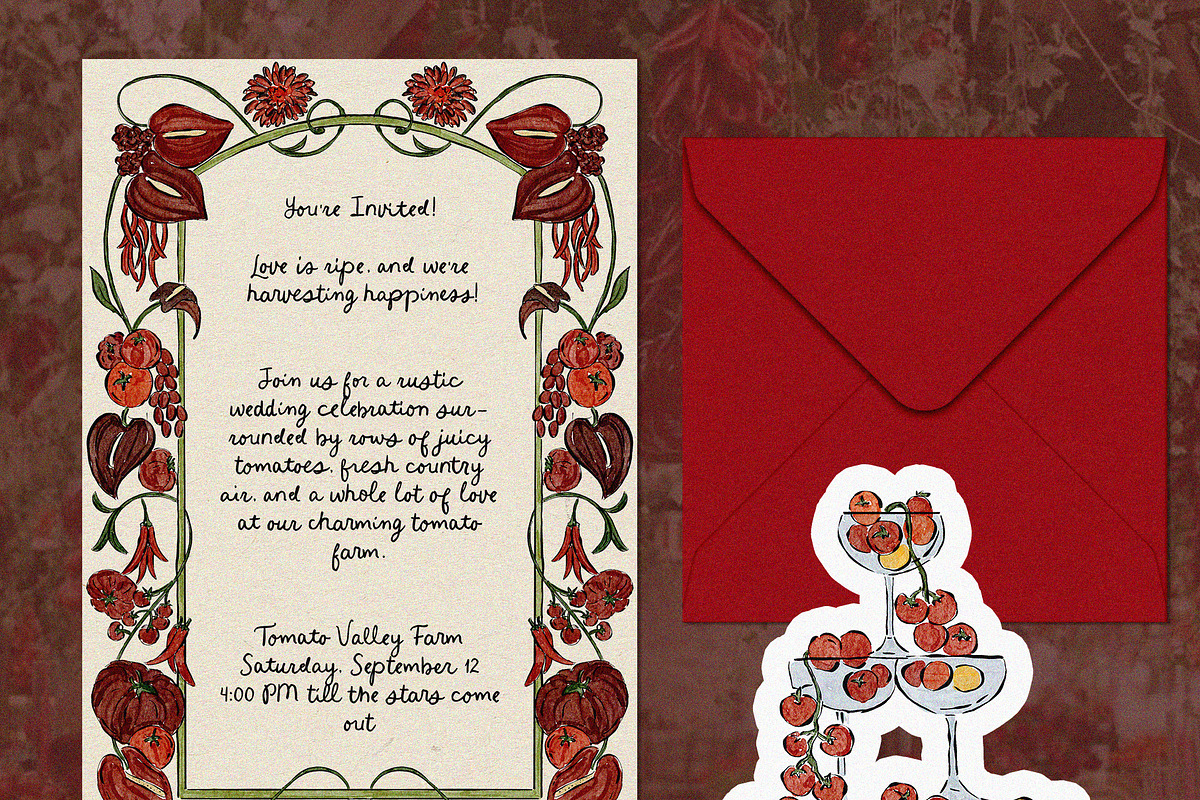 That's Amore Italian Summer Clipart, an Object Illustration by Teresa Art Store (Photo 2 of 6)