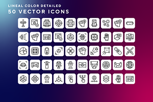Virtual reality icons, an Outline Icon by Wencory