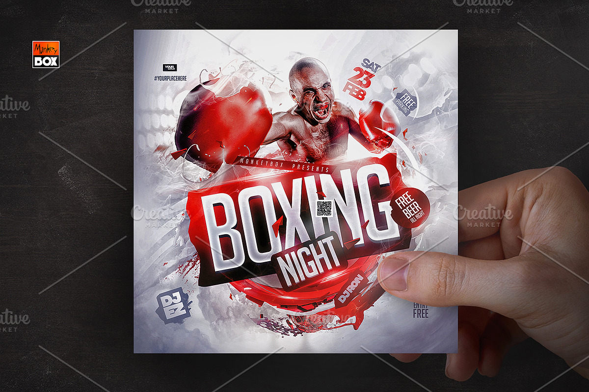 Flyer Boxing Night, a Flyer Template by MonkeyBOX (Photo 4 of 4)