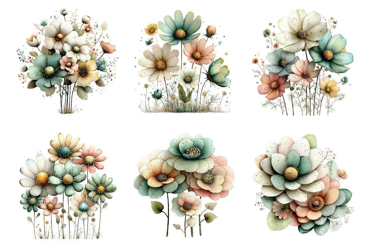 Spring wildflower clipart, an Illustration by SinaCreation (Photo 4 of 11)