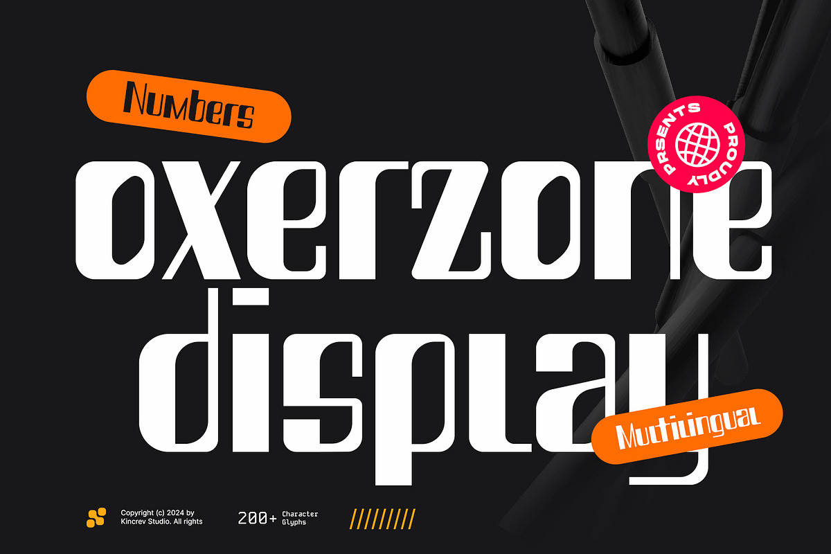Oxerzone - Display Font, a Sans Serif Font by Kincrev Studio (Photo 1 of 6)