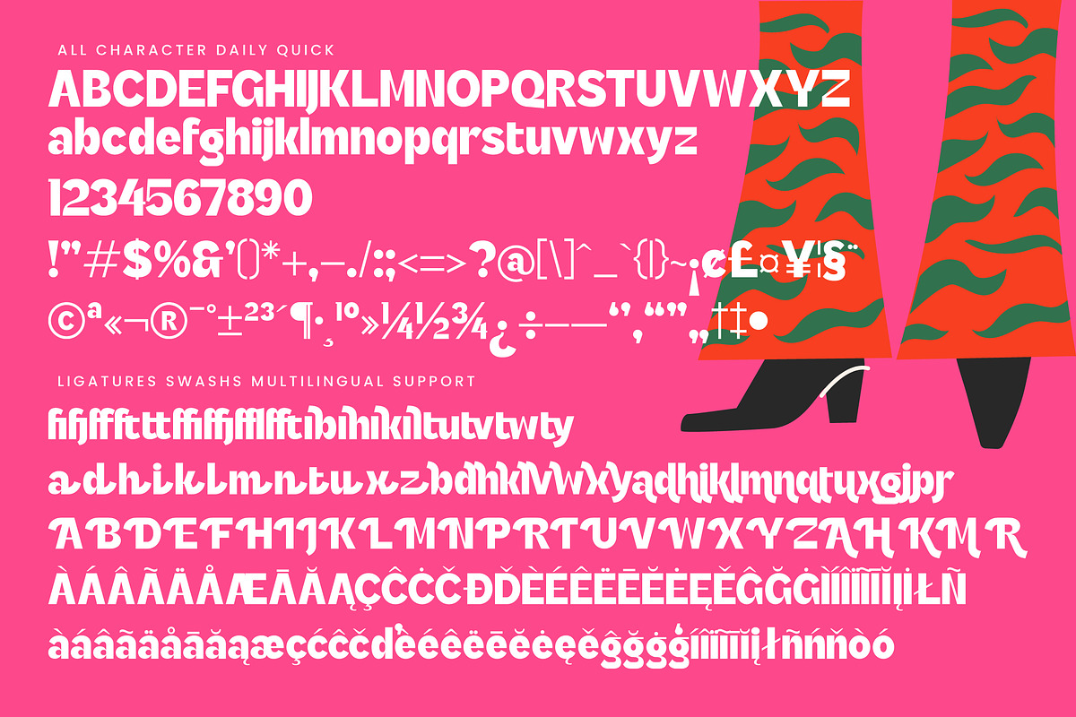 Daily Quick Bold Geometric Sans, a Sans Serif Font by timelesstype.co (Photo 14 of 15)
