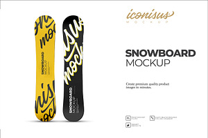 Snowboard Mockup Template