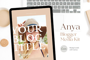 Anya Media Kit Canva Template