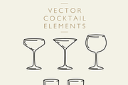 Cocktail Elements - Vector & PNG, an Object Graphic by Colt Type Co (Thumbnail 2 of 2)