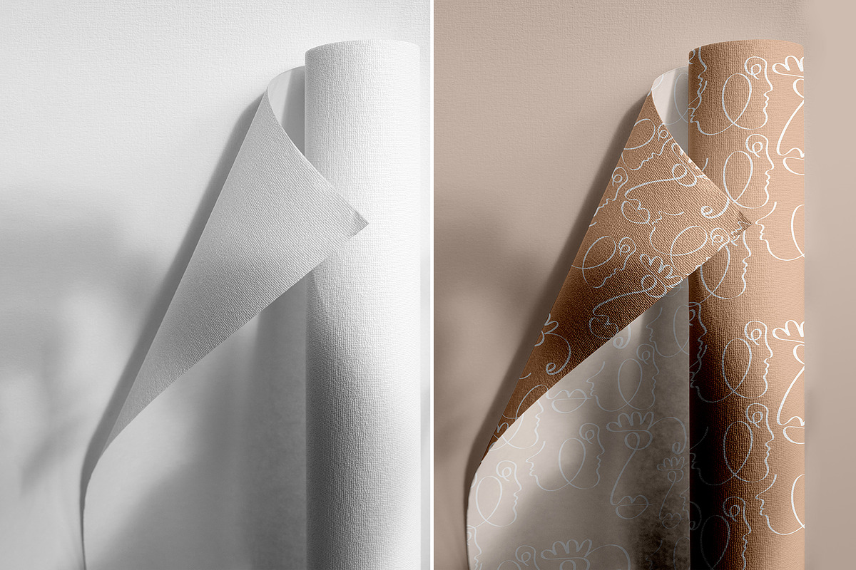 Wallpaper Mockup Set, a Mockup by bazarova (Photo 6 of 10)