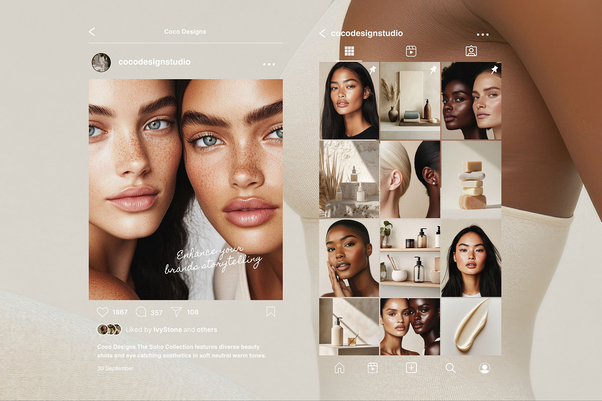 Diverse Skincare Beauty Stock Photos, a Beauty & Fashion Photo by COCO Designs (Photo 20 of 22)