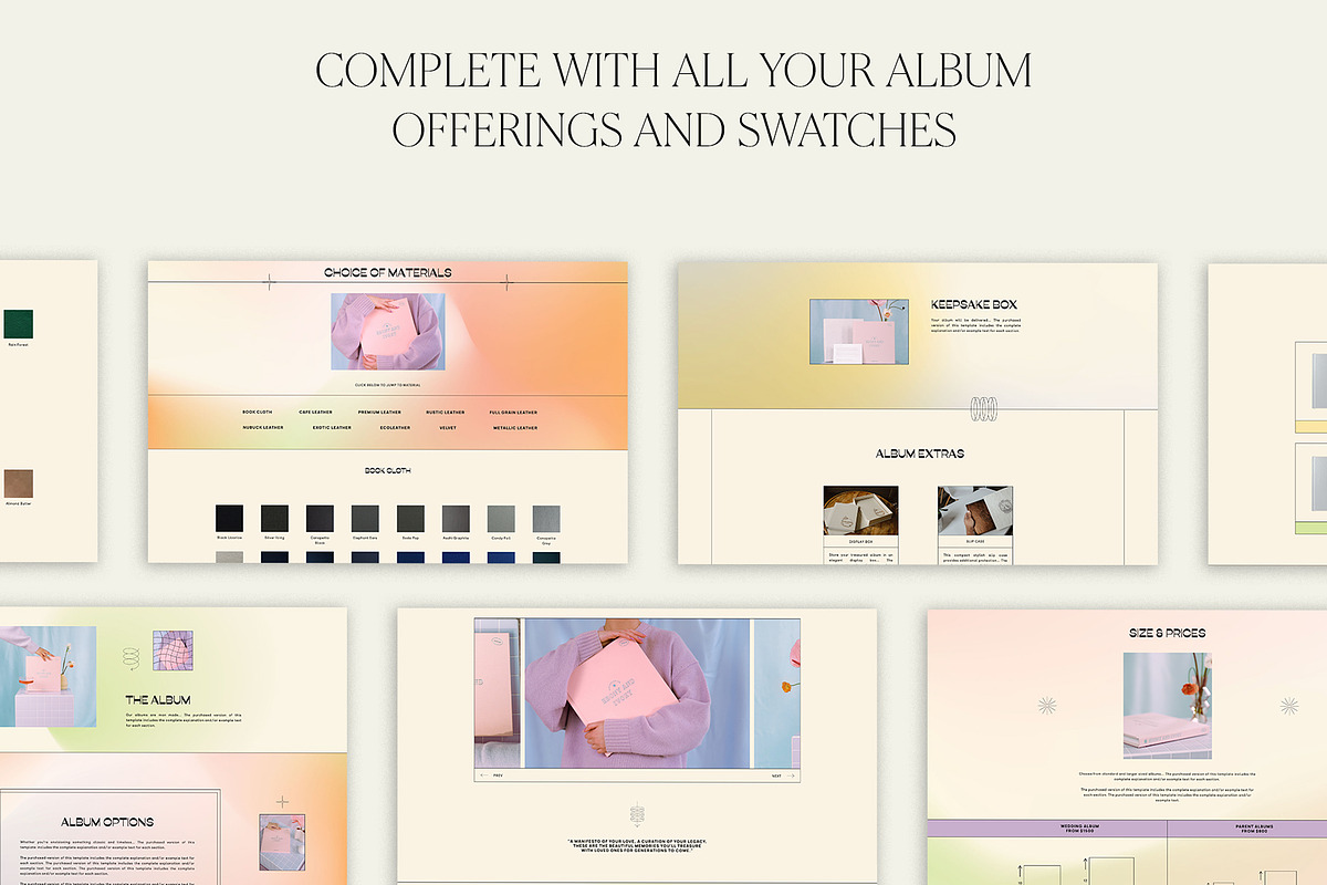 Y2K | Album Guide Webpage, a Marketing Template by Studio Leelou (Photo 4 of 9)
