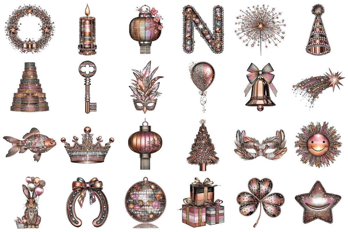 New Year Clipart, an Illustration by designcity5 (Photo 2 of 5)