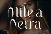 Milea Neira - Serif Vintage Ligature, a Serif Font by suhadidesign (Thumbnail 1 of 11)
