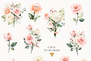 Sunny watercolor floral collection, a Decorative Illustration by Lisima (Thumbnail 3 of 14)