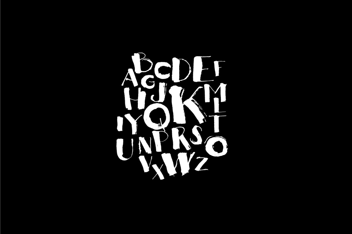Thick Pen Font preview 3