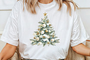 Watercolor Elegant Christmas Clipart, an Illustration by CraftArtStudio (Thumbnail 5 of 6)