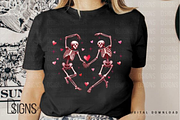 Valentine's Day Png Skeleton Heart, a Seasonal Illustration by Design Station (Thumbnail 5 of 7)