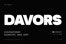 Davors - Geometric Sans Serif