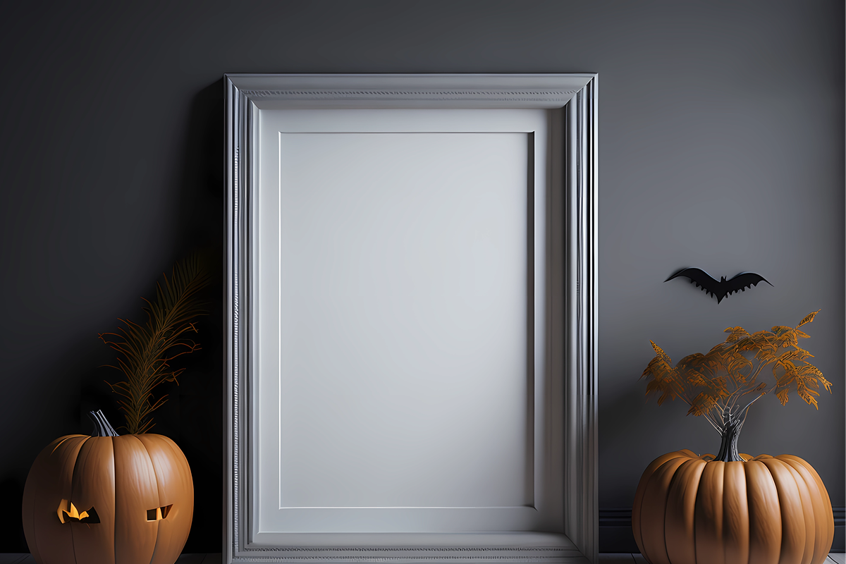 Halloween Frame Mockup, a Print Template by Ali's Designs (Photo 2 of 5)