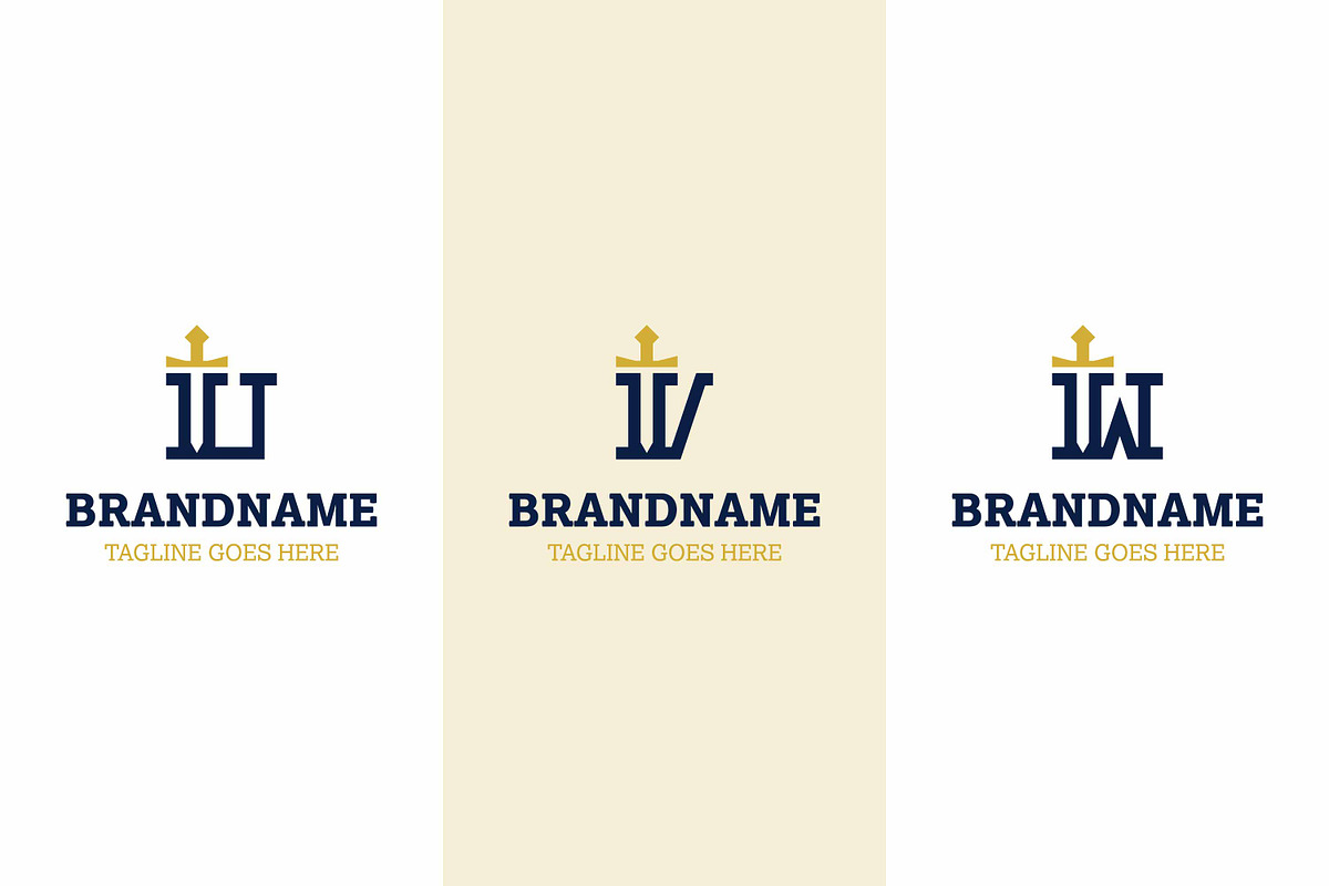 Letter U V W Sword Luxury Logo Set, a Branding & Logo Template by Pray Art Design Studio (Photo 1 of 2)
