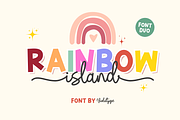 Rainbow Island - Font Duo, a Script Font by Silverdav (Thumbnail 1 of 12)