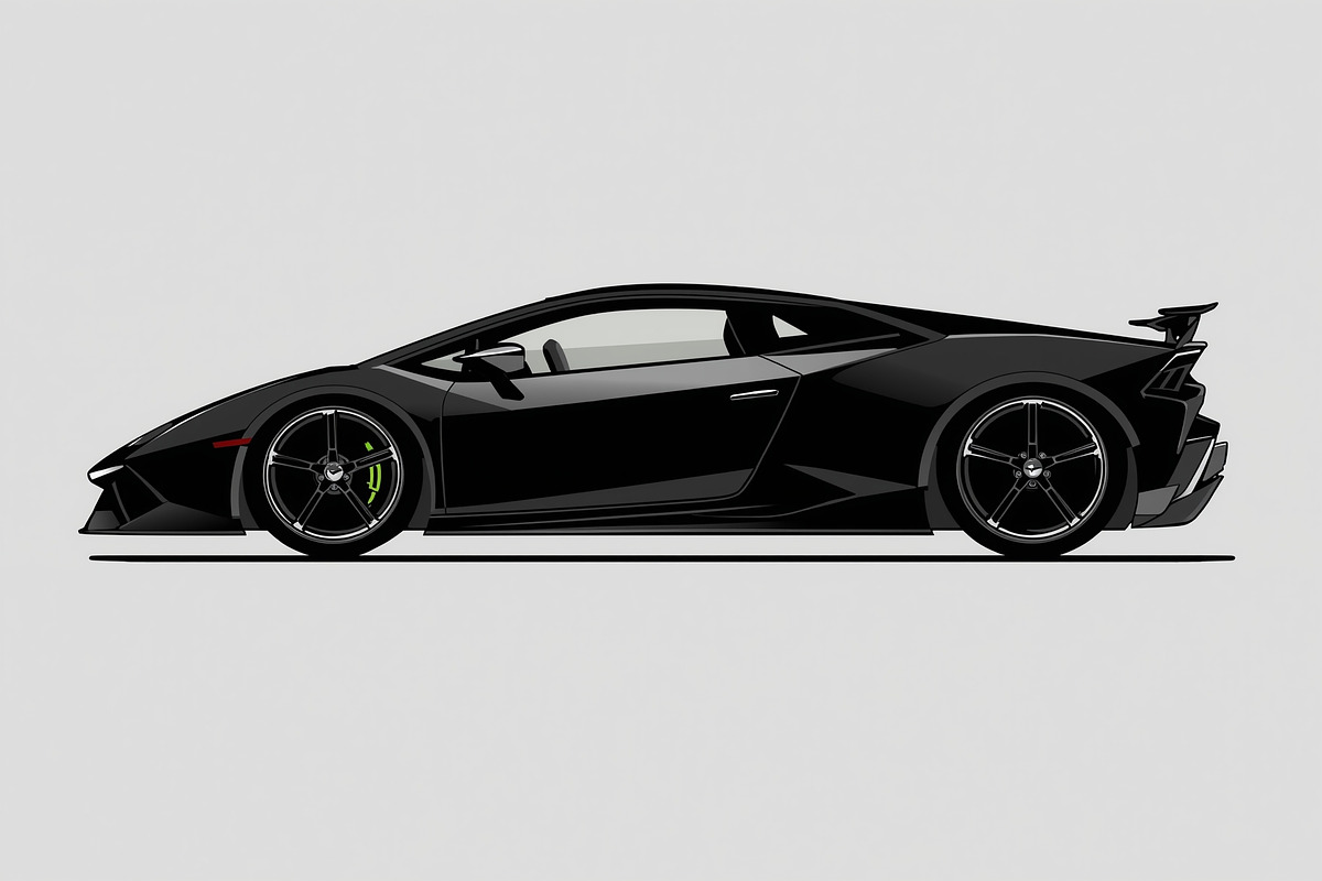 Supercar Vector Collection Bundle, an Illustration by Creativeshirt (Photo 4 of 9)