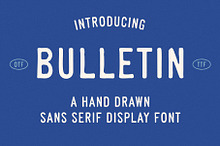 Bulletin | Vintage Sans Serif Font