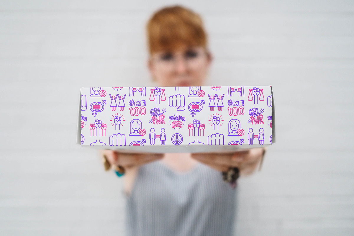 Feminism Patterns Collection, a Pattern Graphic by Alex Blogoodf (Photo 4 of 9)