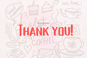 Coffee Doodle Hand Drawn Vector, an Illustration by RimzStudio (Thumbnail 5 of 5)