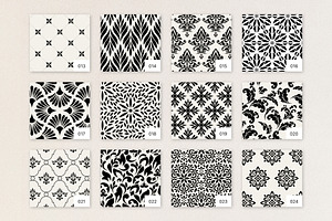 Seamless Damask Patterns.