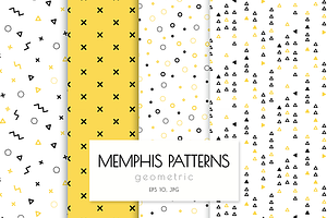 Memphis patterns geometric