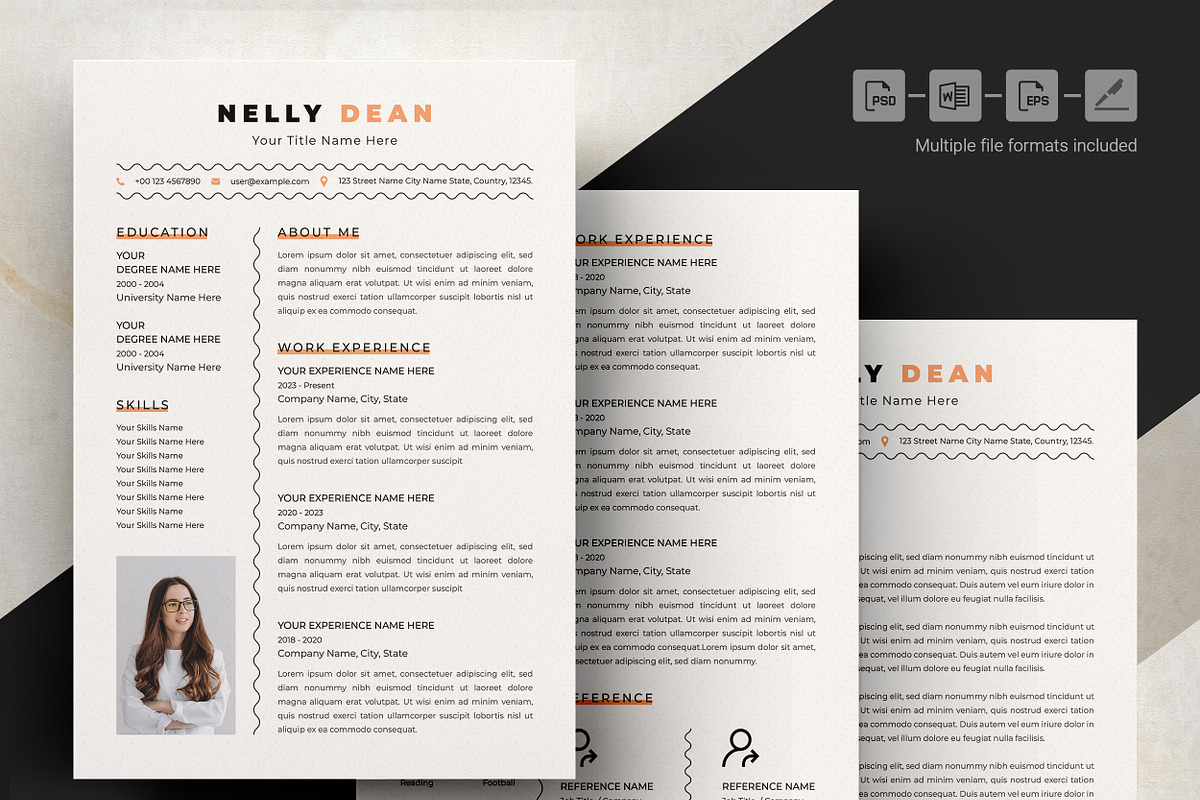 Polished Resume Template for Leaders, a Resume Template by ResumeInventor (Photo 4 of 6)