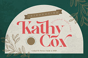 Kathy Cox - Stylish Serif Font, a Serif Font by Morisco (Thumbnail 1 of 10)