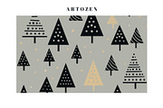 14 seamless minimalism Christmas, a Pattern Graphic by ARTOZEN DIGITAL (Thumbnail 2 of 14)