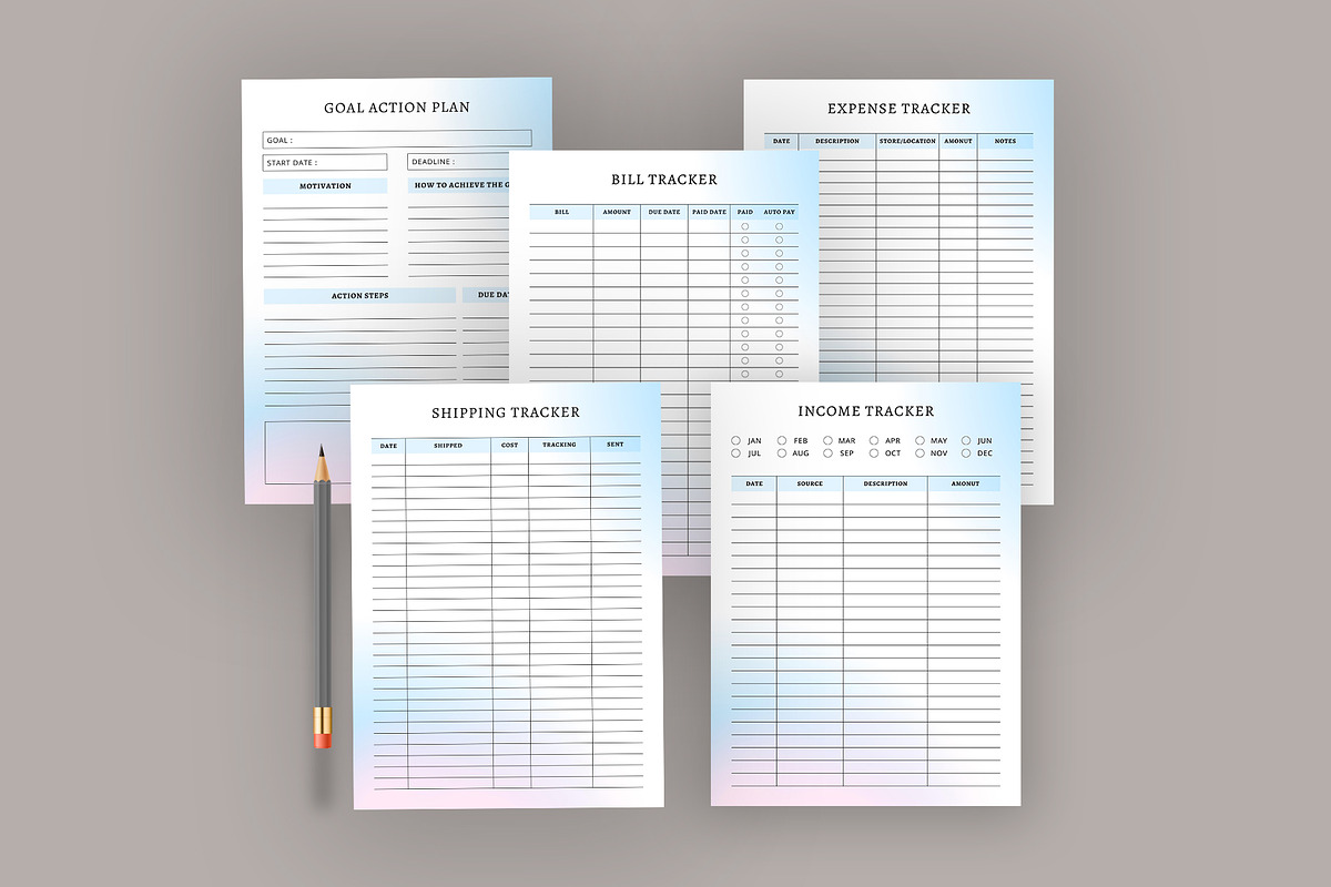 Ultimate Planner Bundle Pack, a Stationery Template by Design Zone (Photo 2 of 7)